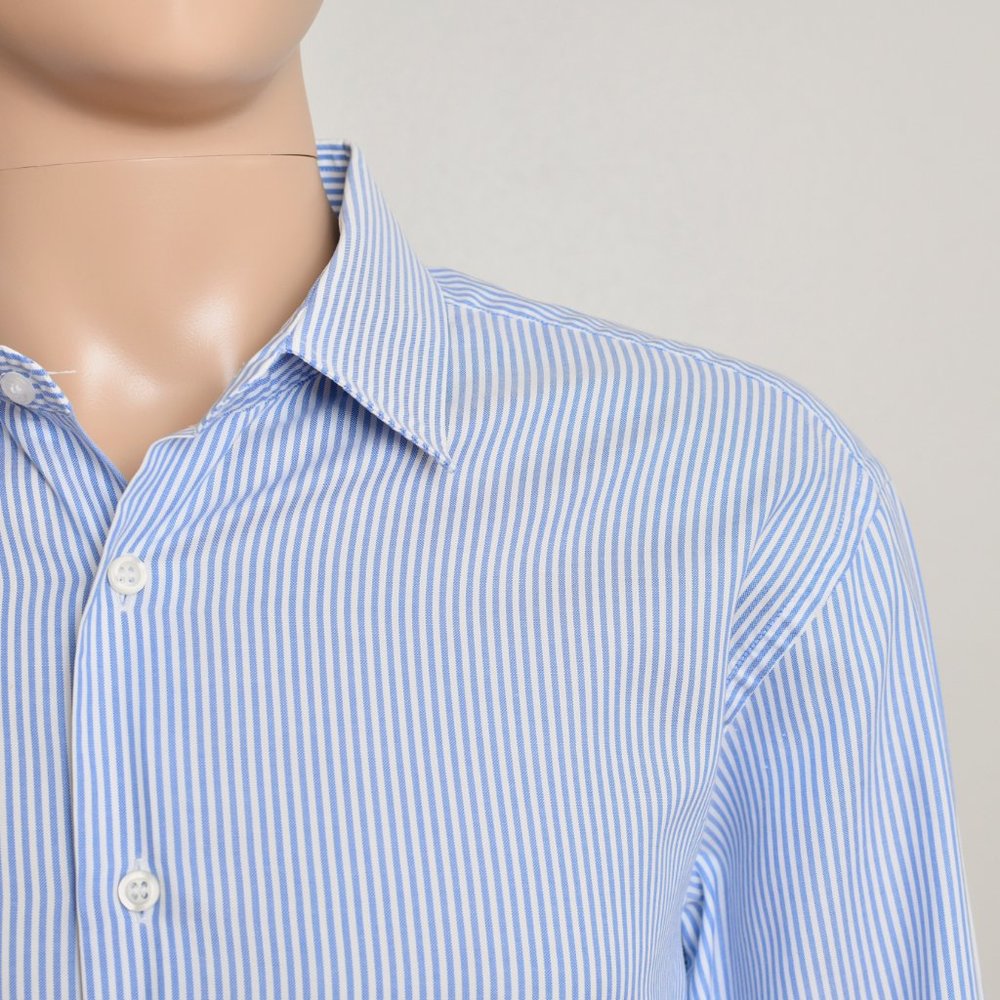 Men's Prada Blue Striped Button Down